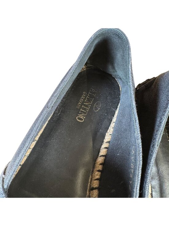 Valentino Garavani Black Canvas VLTN Logo Espadrilles Men\'s EU Size 44 main image 10